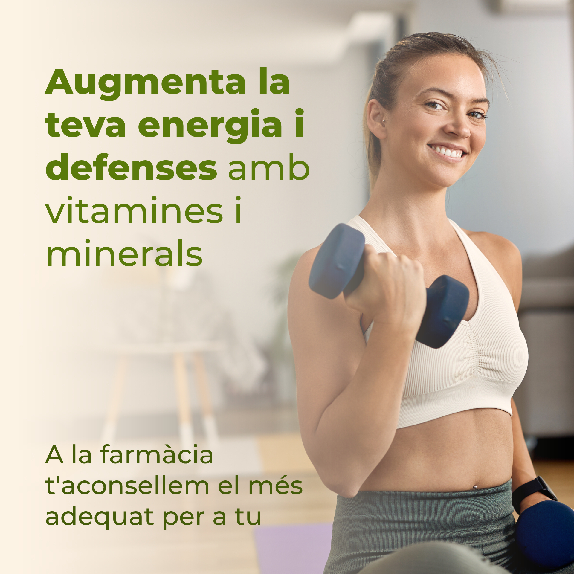 Augmenta la teva energia i defenses amb vitamines i minerals. A la farmàcia t'aconsellem el més adequat per a tu.