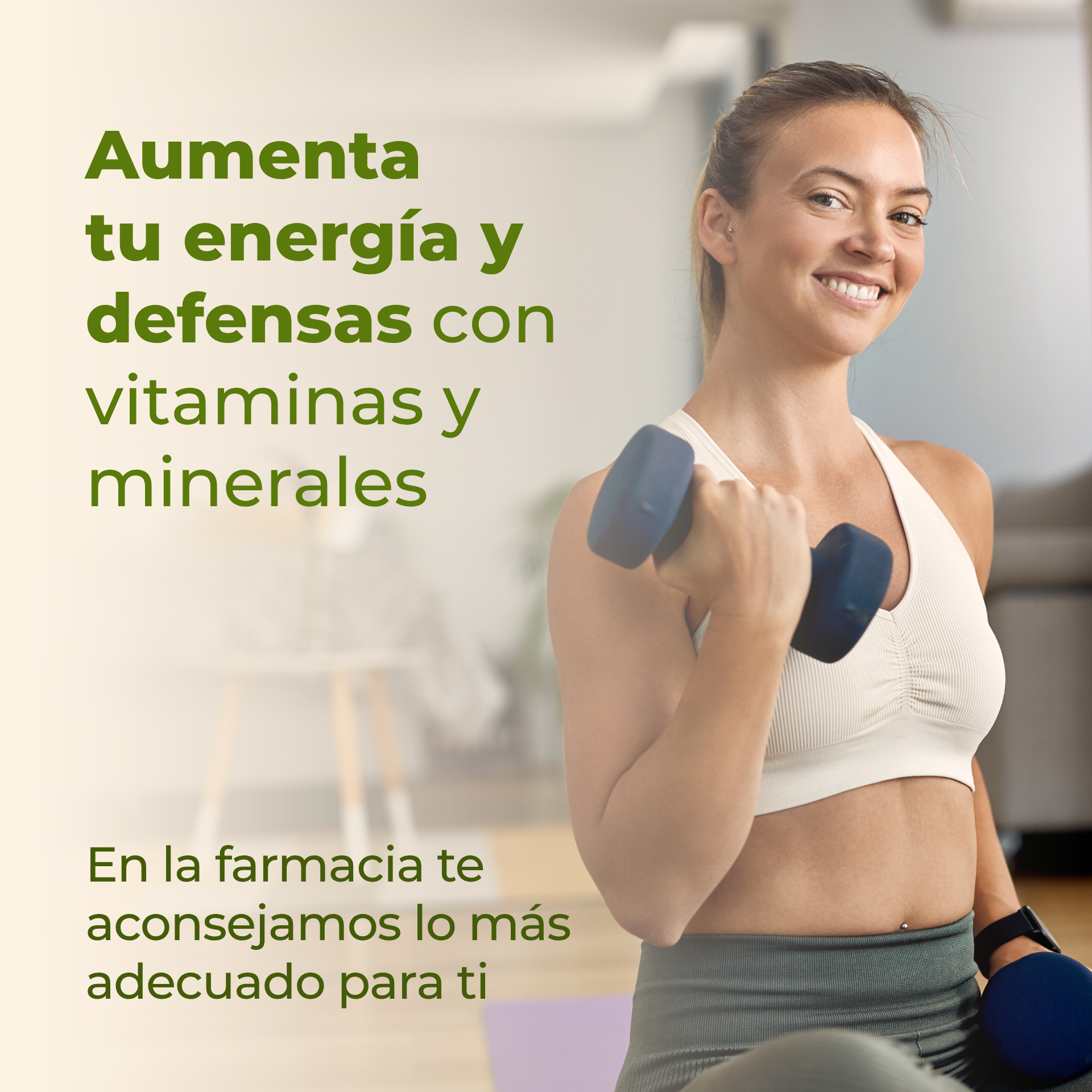 Aumenta tu energía y defensas con vitaminas y minerales. En la farmacia te aconsejamos el más adecuado para ti.